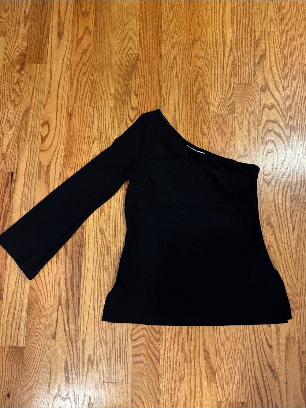 Boston Proper One-Shoulder Black Top